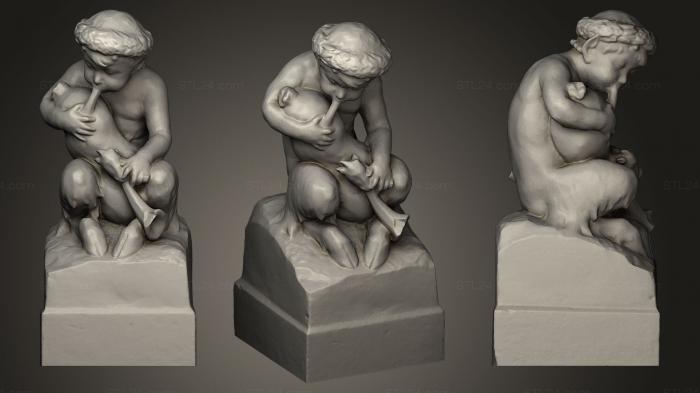 Статуэтки и статуи разные (Сатириской Мюнхен, STKR_0383) 3D модель для ЧПУ станка
